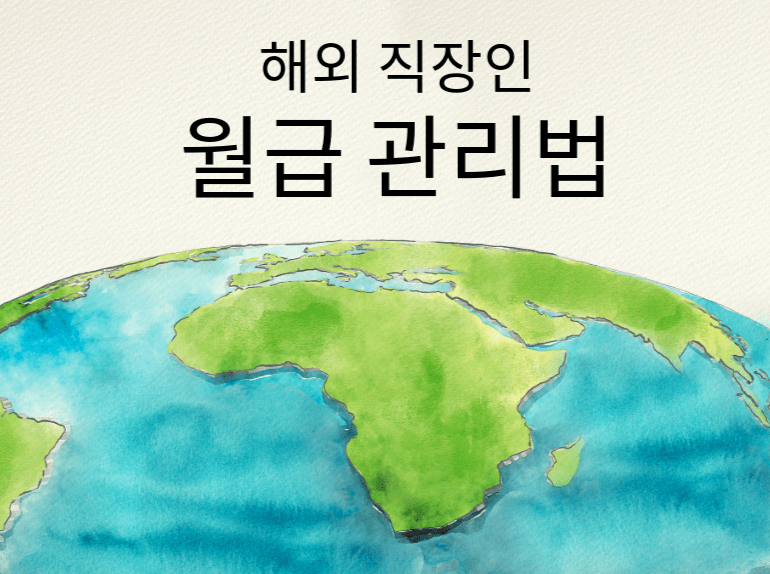 해외 직장인 월급 관리법-부분적 지구의 이미지